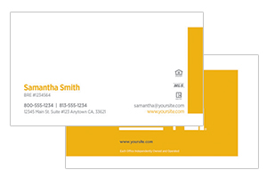 Business cards for Century 21 agents