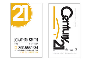 design and print cards Century 21