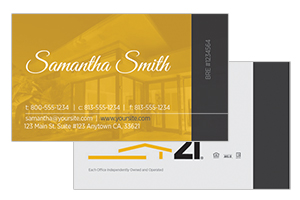 Modern pre deisgned Century 21 realty cards