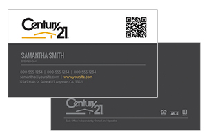 custom design Century 21 real estate cards