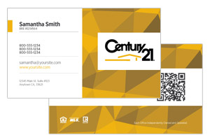 realty business cards century 21