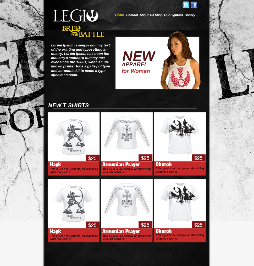 legio website product page