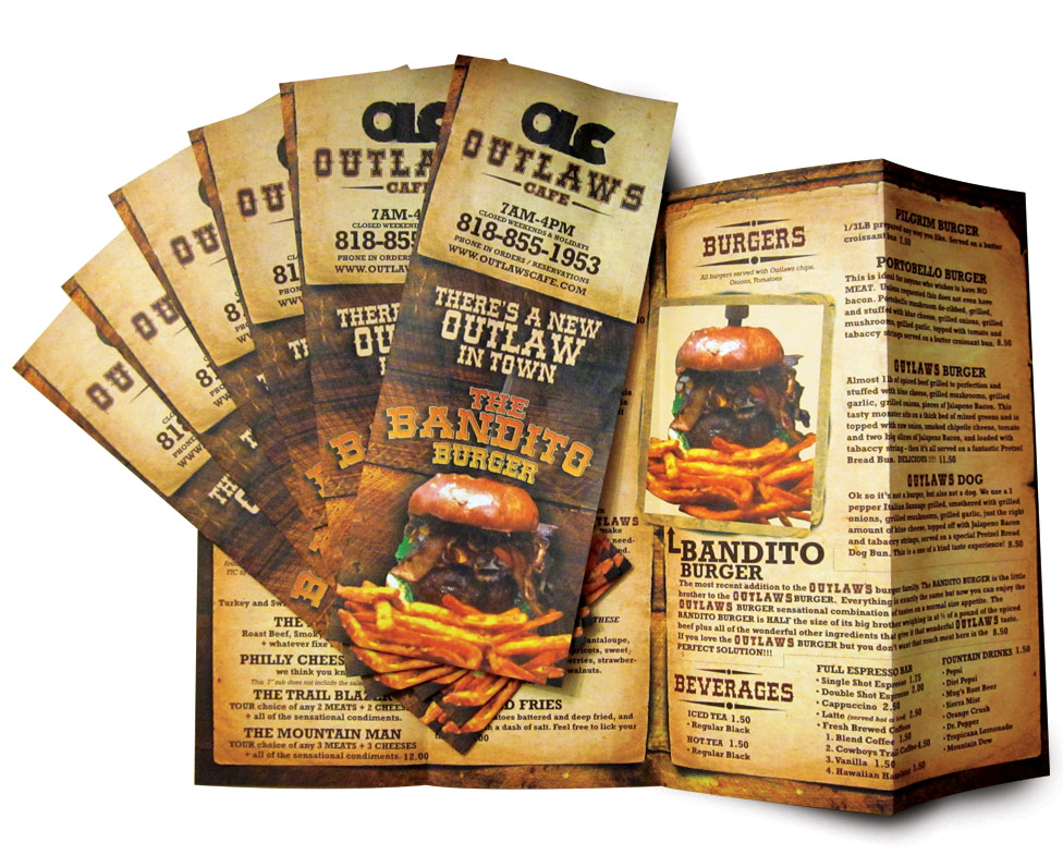 outlaws menu