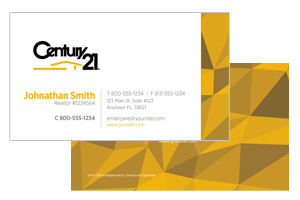 pre designed business cards for realty agents