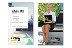 Simple Century 21 business cards