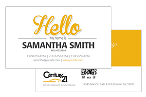 Simple realty Century 21 cards