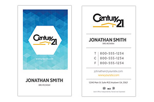 pre design century 21 realty cards