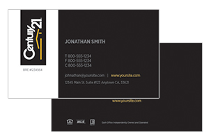 custom design Century 21 realty cards