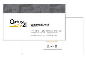 Century 21 custom design realty cards