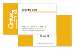 Century 21 custom design real estate cards
