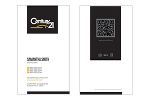 Century 21 custom realty Business cards