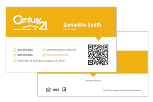 Century 21 custom business cards