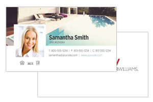 Simple pre-designed Keller Willimas business cards