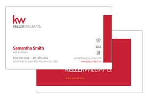Keller Willimas business cards simple and clean