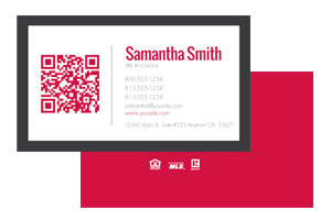 Modern real estate business cards for Keller Williams agents