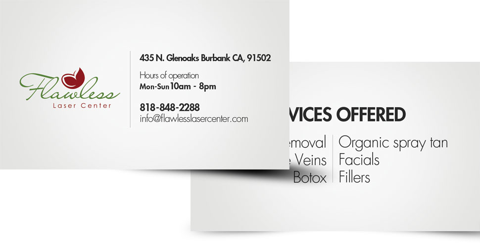 flawless business cards